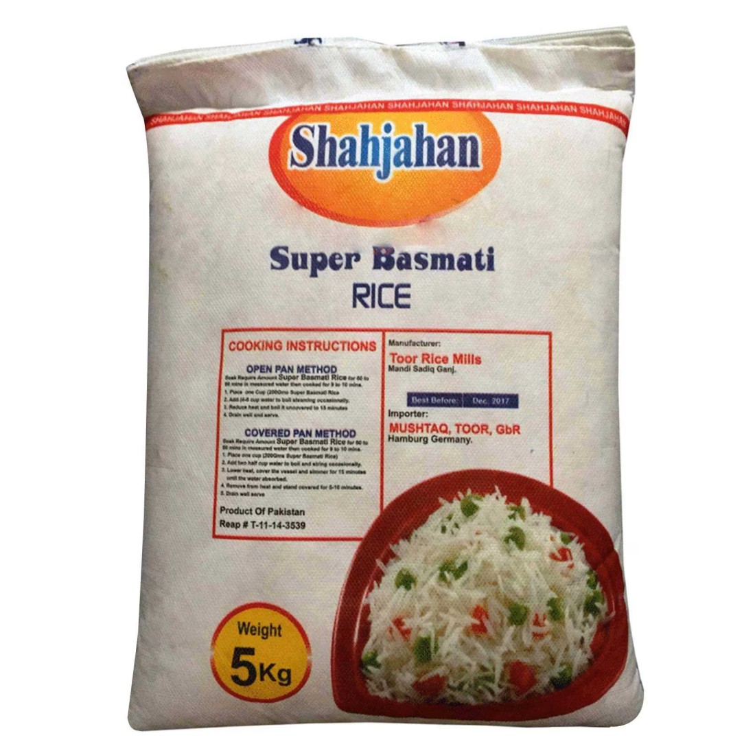 Shahjahan Super Basmati Rice, 5kg