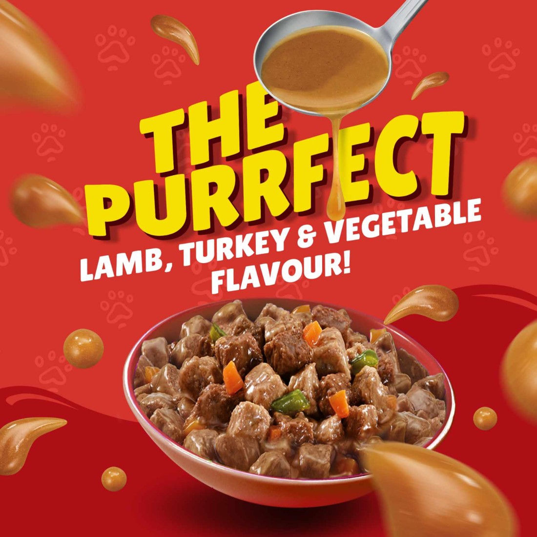 Purina Friskies with Lamb, Turkey and Vegetables in Gravy Wet Cat Food, 400g
