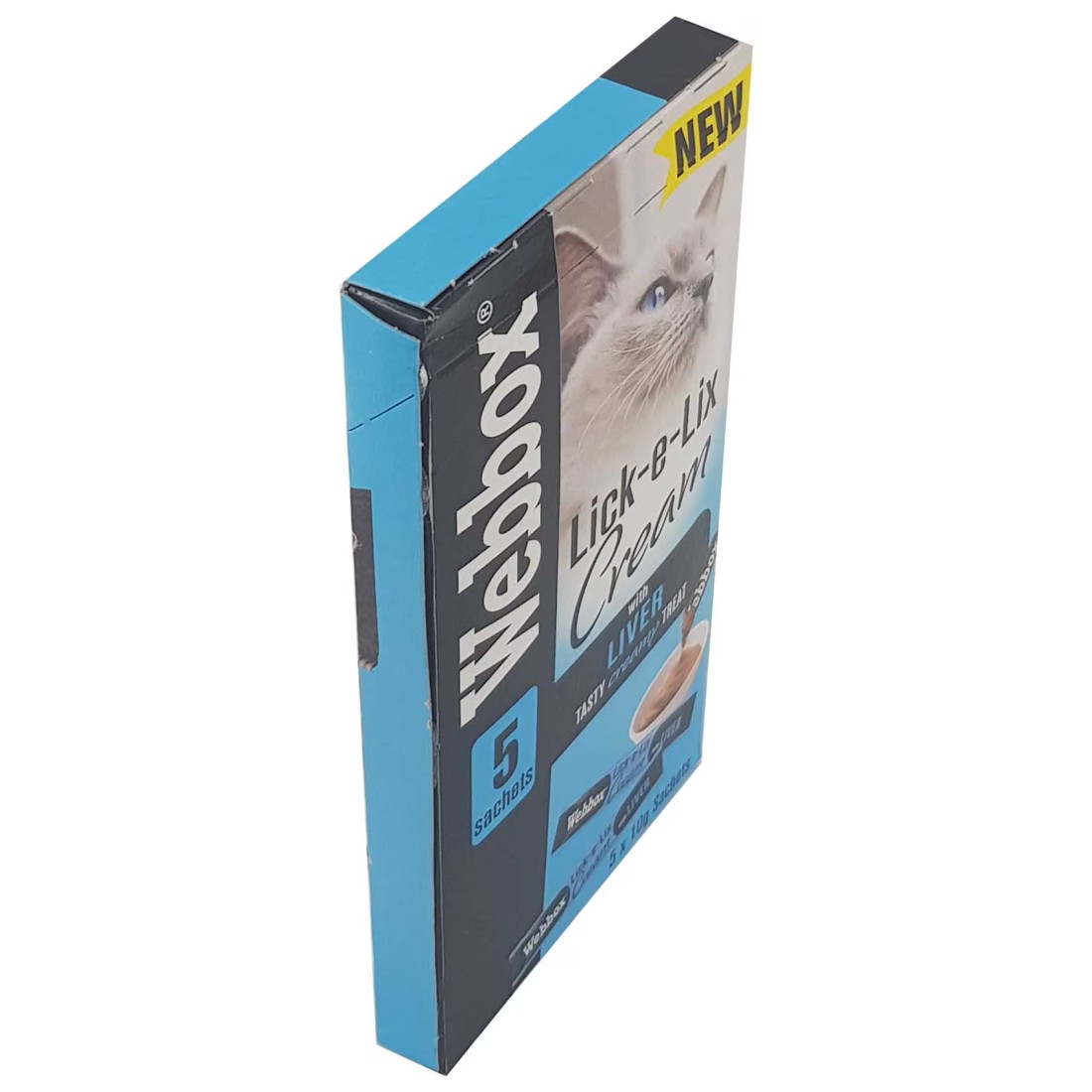 Webbox Cat Delight Lick-E-Lix Cream And Liver Treats 10g Pack of 5