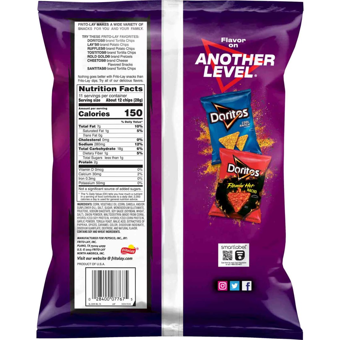 Doritos Spicy Sweet Chili Flavoured Tortilla Chips, 311.8g