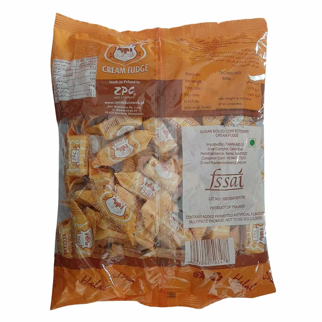 ZPC Cream Fudge Candies 775g