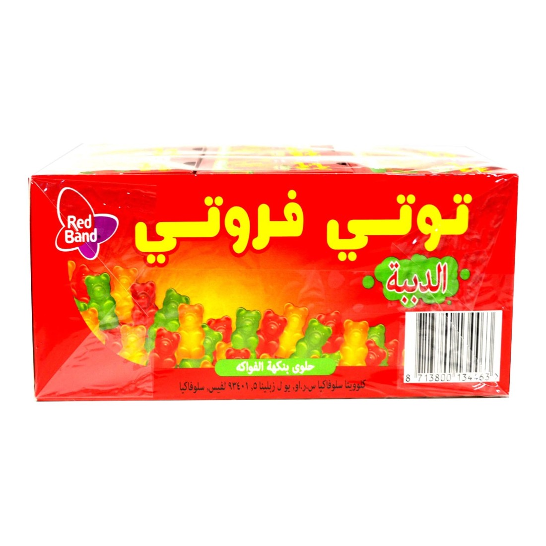 كلويتا حلوى ريد باند توتي فروتي بيرز بنكهة الفواكه 18 غرام حزمة من 30