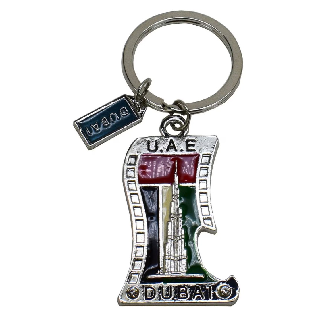 Dubai Souvenir 4 Metal Keychain Assorted