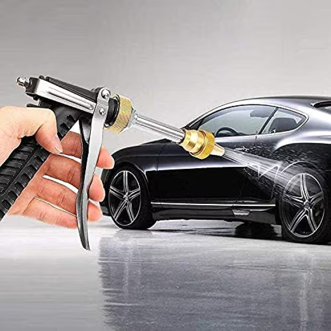 12V 80W Portable High-Pressure Washer Pump, Car and Garden Cleaning Machine, Compact Washing Pump for Cars, Bikes, Outdoor Furniture, and Gardening 
