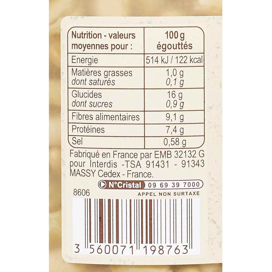 Carrefour Bio Green Beans 720ml