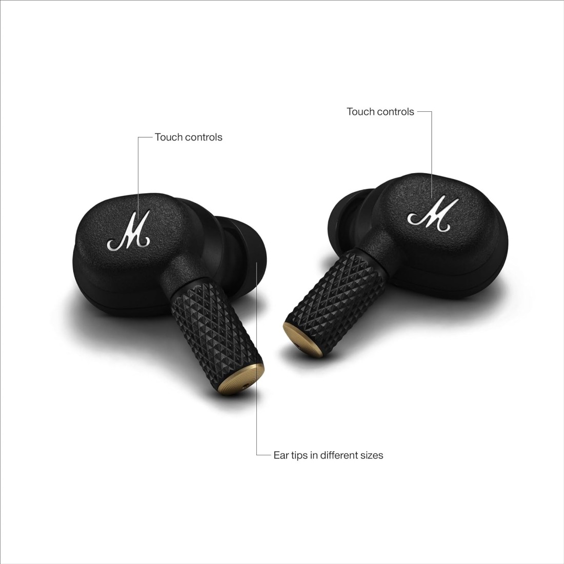 Marshall Motif Ii ANC - True Wireless Active Noise Cancelling Bluetooth Headphones, Earbuds, 30 Hours Playtime, Black