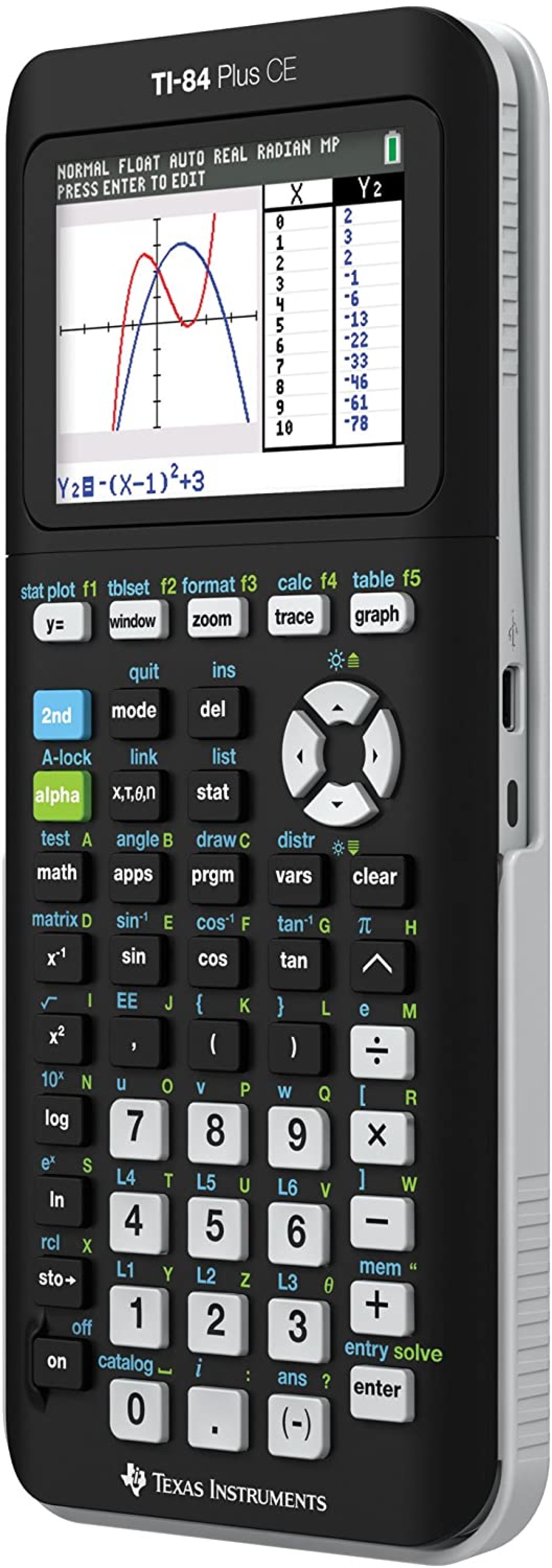 TI-84 Plus Graphing Calculator Black