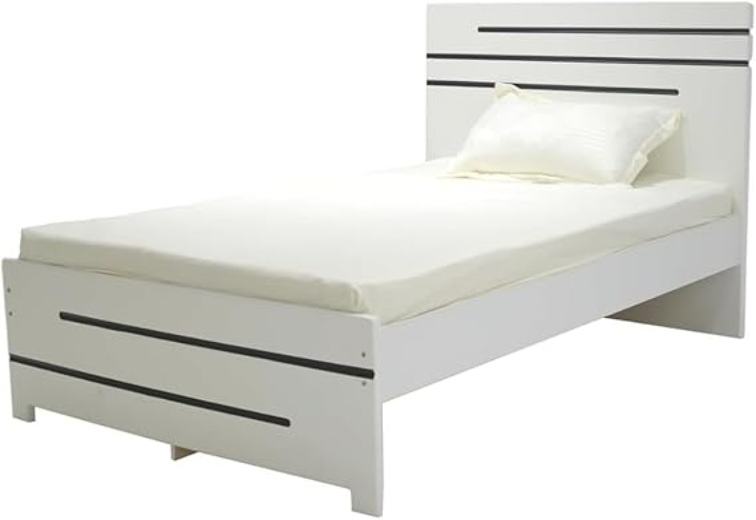 Galaxy Design Local Made Bed Modern &amp; Sublime Design Fully Wooden Twin Bed White 120x200 cm