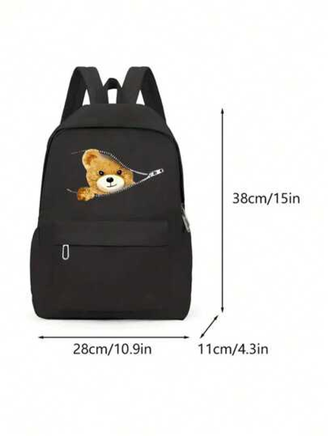 Zipper Cat Casual Backpack Large Capacity Computer Bag Outdoor Travel Backpack Large Capacity Practical Letter Graphic Casual Backpack For Teen Girls Girl High School Students College Students With Mu