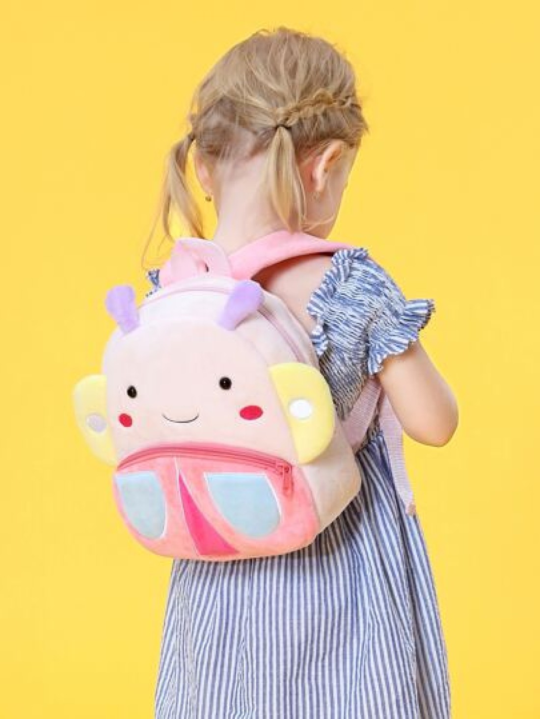1pc Cartoon Animal Pattern Plush Backpack Suitable For 2 4 Years Old Boys Girls Lion Giraffe Unicorn Design