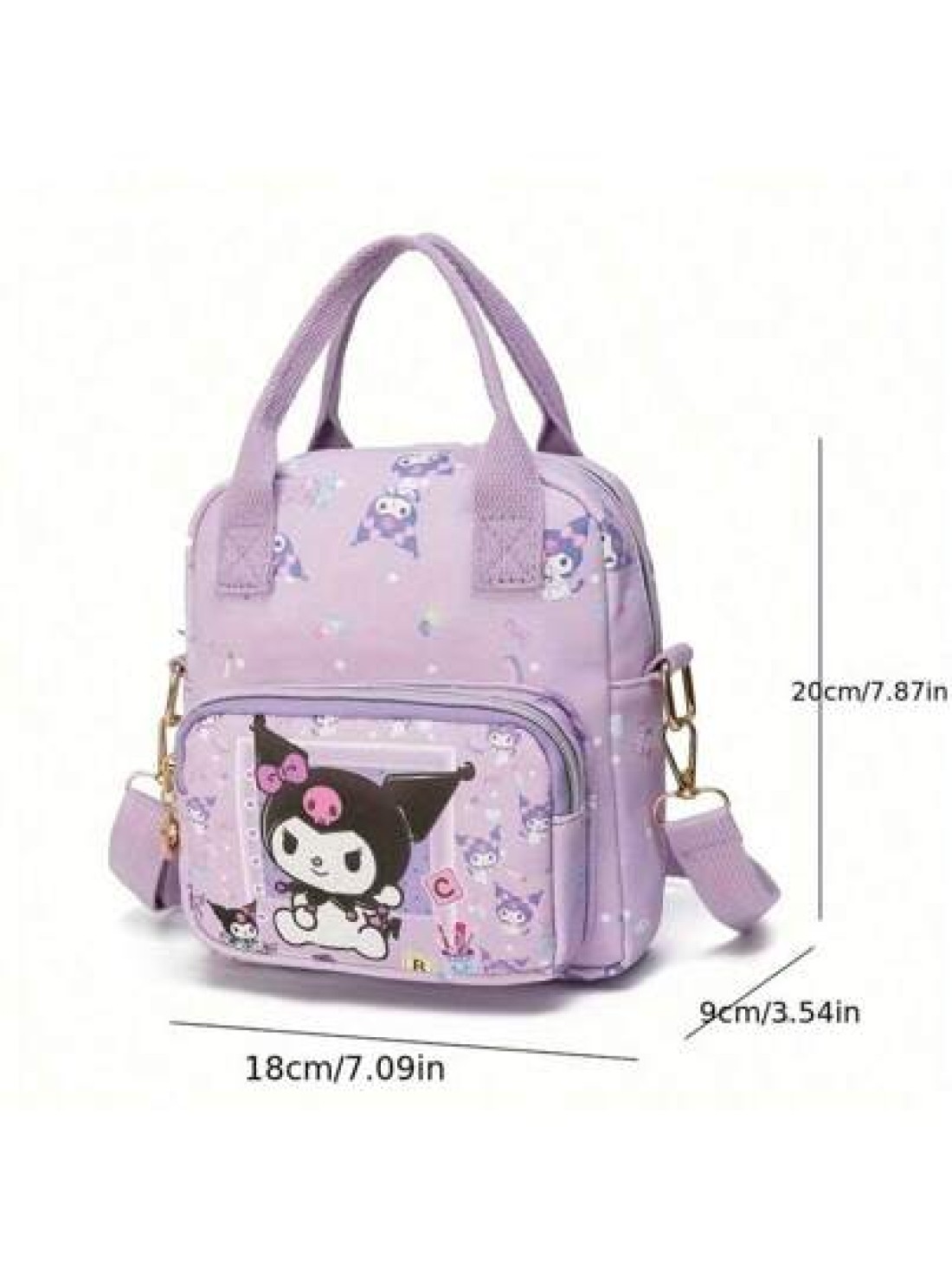 Sanrio حقيبة كبيرة السعة مع رسوم كرتونية جميلة لساريو ومنها هيلو كيتي ، متعددة الاستخدامات للخارج، تحمل باليد أو