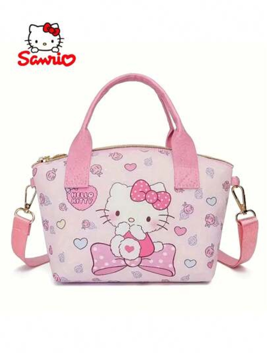 Sanrio قطعة واحدة حقيبة تسوق متعددة الإستخدامات اليابانية مع شخصيات هالو كيتي وكاريكاتير كيوت كينا مورول،حقيبة