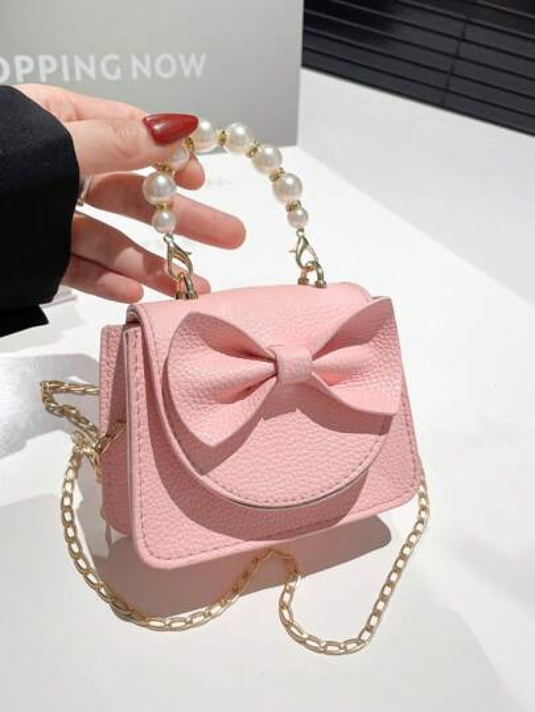 1pc Handbag Pu Flip Top Opening And Closing New Mini Sweet Bow Hot Selling Exquisite Small Square Bag Ins Summer Fashion Handbag Messenger Bag Suitable For Daily Travel And Shopping It Is A Perfect Gi