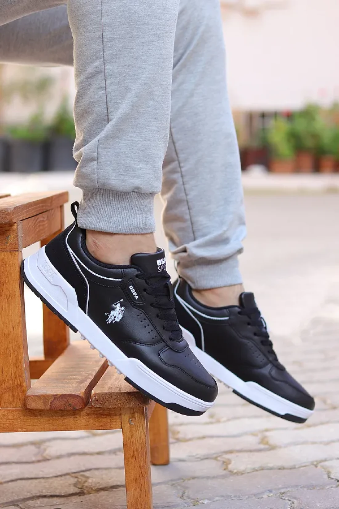U.S. Polo Assn. Comfortable Sole Casual Men's Sneaker Sports Shoes Black