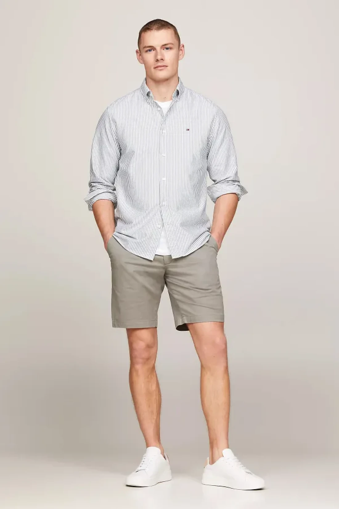 Tommy Hilfiger Erkek HERITAGE OXFORD STRIPE RF Casual Gömlek