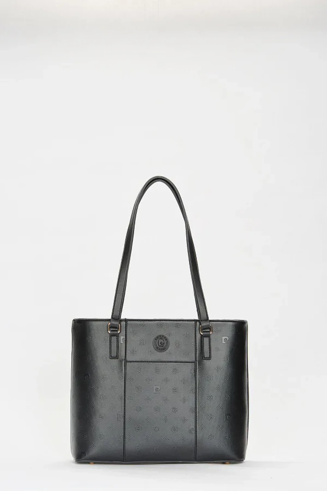 Pierre Cardin حقيبة كتف نسائية بطباعة سوداء 05PO22Y1572