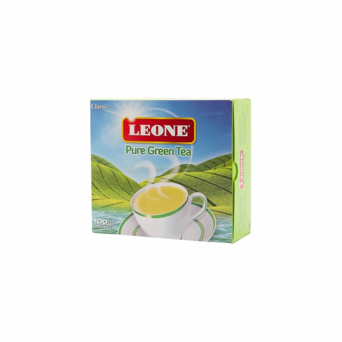 ليون شاي أخضر 100 ظرف شاي