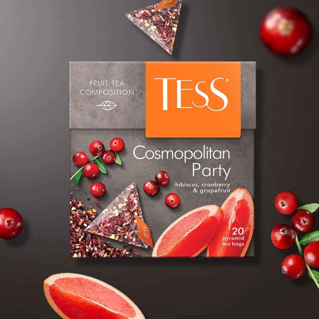 Tess Cosmopolitan Party Fruit 20 Tea Bags