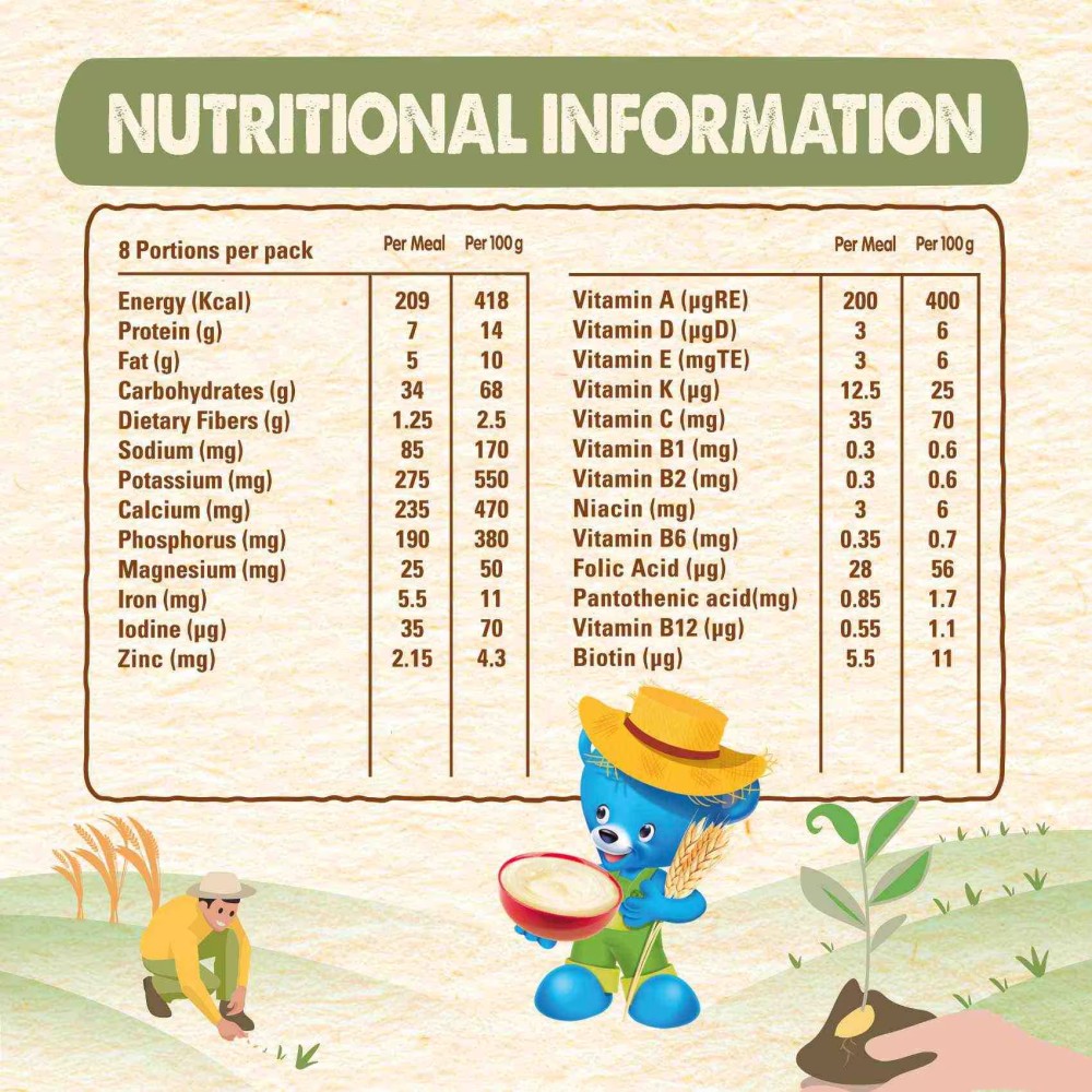 Nestle Cerelac Infant Cereal, Wheat and Date, from 8 Months, 400g