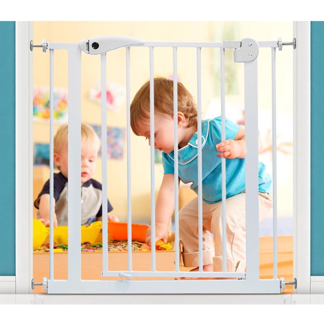 BabySafe - Metal Safety Gate - White