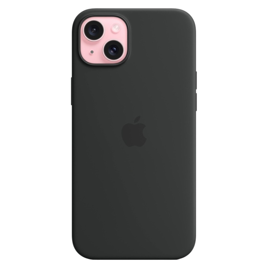 Apple Silicone Case Cover With MagSafe For iPhone 15 Plus Black