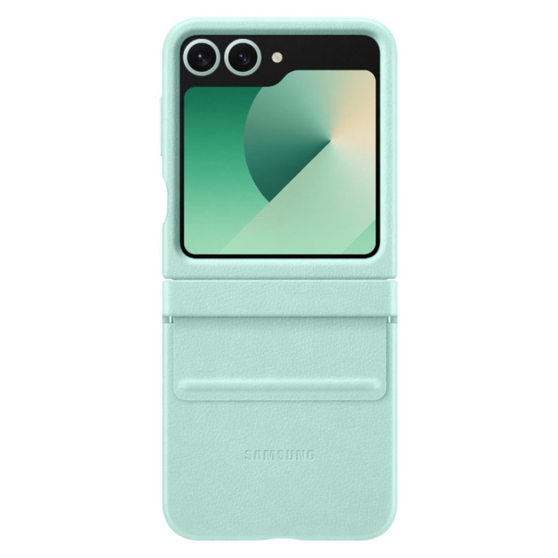 Samsung Vegan Leather Flap Case Cover for Galaxy Flip6 Mint