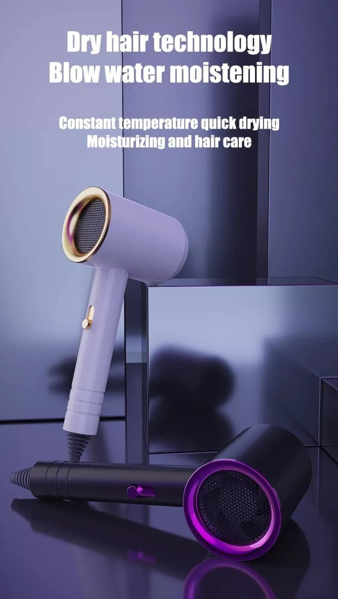 High performance foldable hair dryer