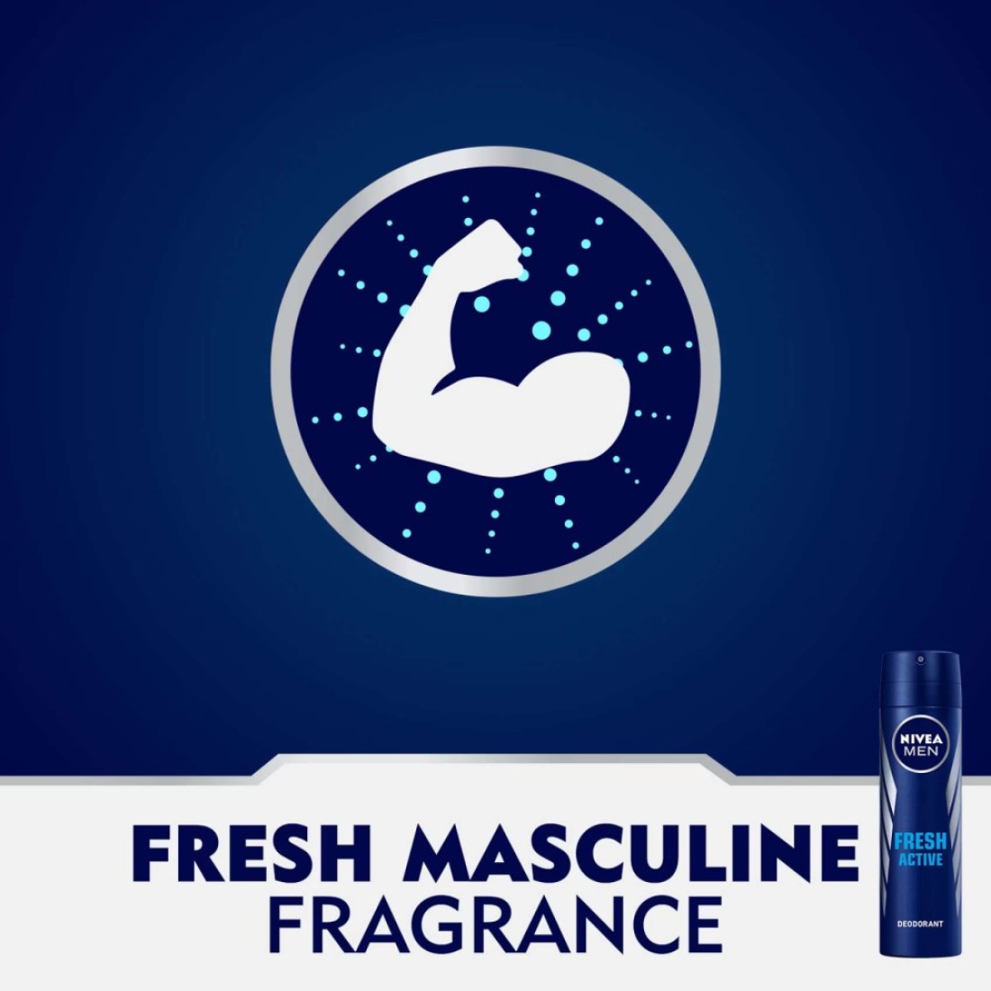 NIVEA MEN Antiperspirant Spray for Men Fresh Active 150ml Pack of 3