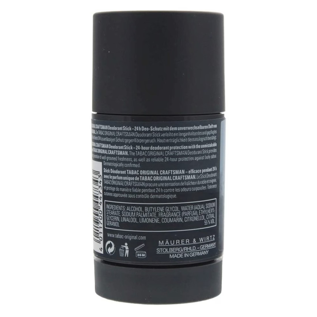 Tabac Original Craftsman Deodorant Stick Clear 75ml