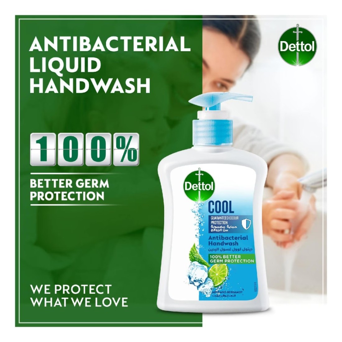 Dettol Cool Antibacterial Liquid Hand Wash Mint And Bergamot White 400ml Pack of 2