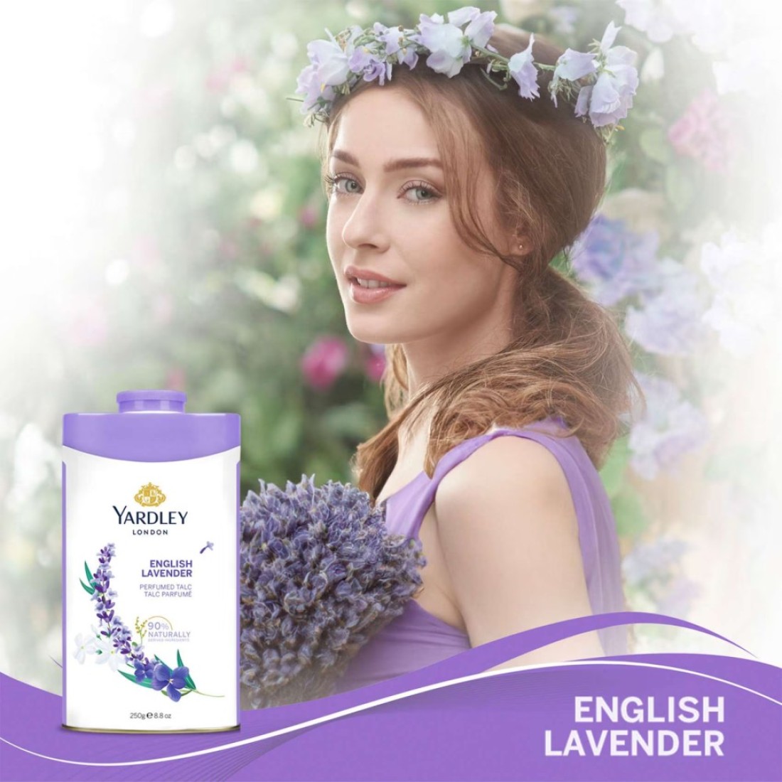 Yardley London English Lavender Perfumed Talc Powder 250g