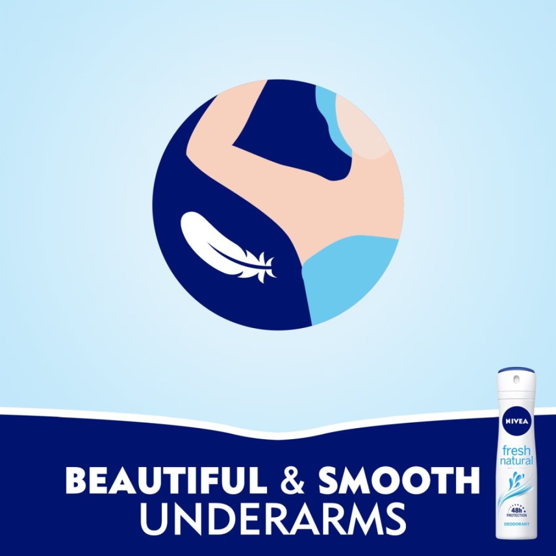 NIVEA Deodorant Spray for Women Fresh Natural Ocean Extracts 150ml Pack of 3