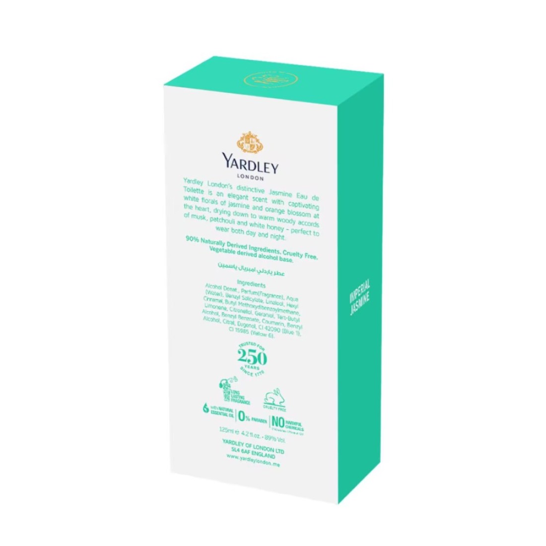 Yardley London Jasmine Eau De Toilette Perfume 125ml