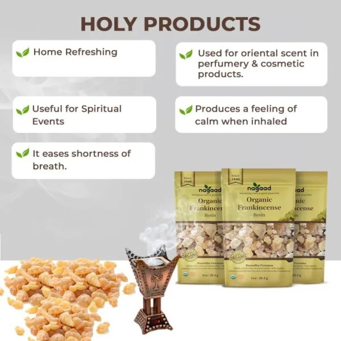 Organic Frankincense Boswellia Frereana Resin