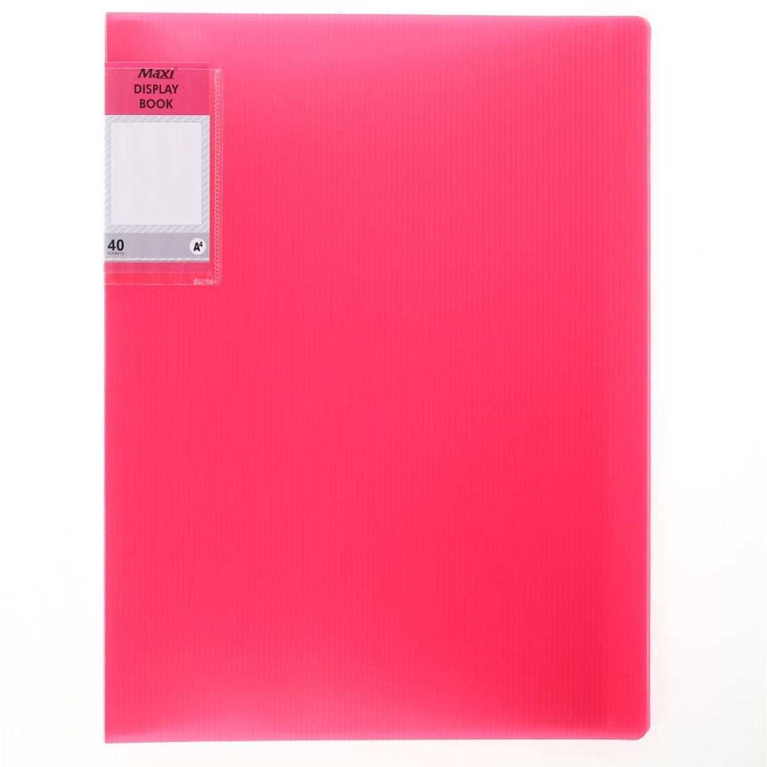 Maxi Colour 40 Pocket Display File Book Pink
