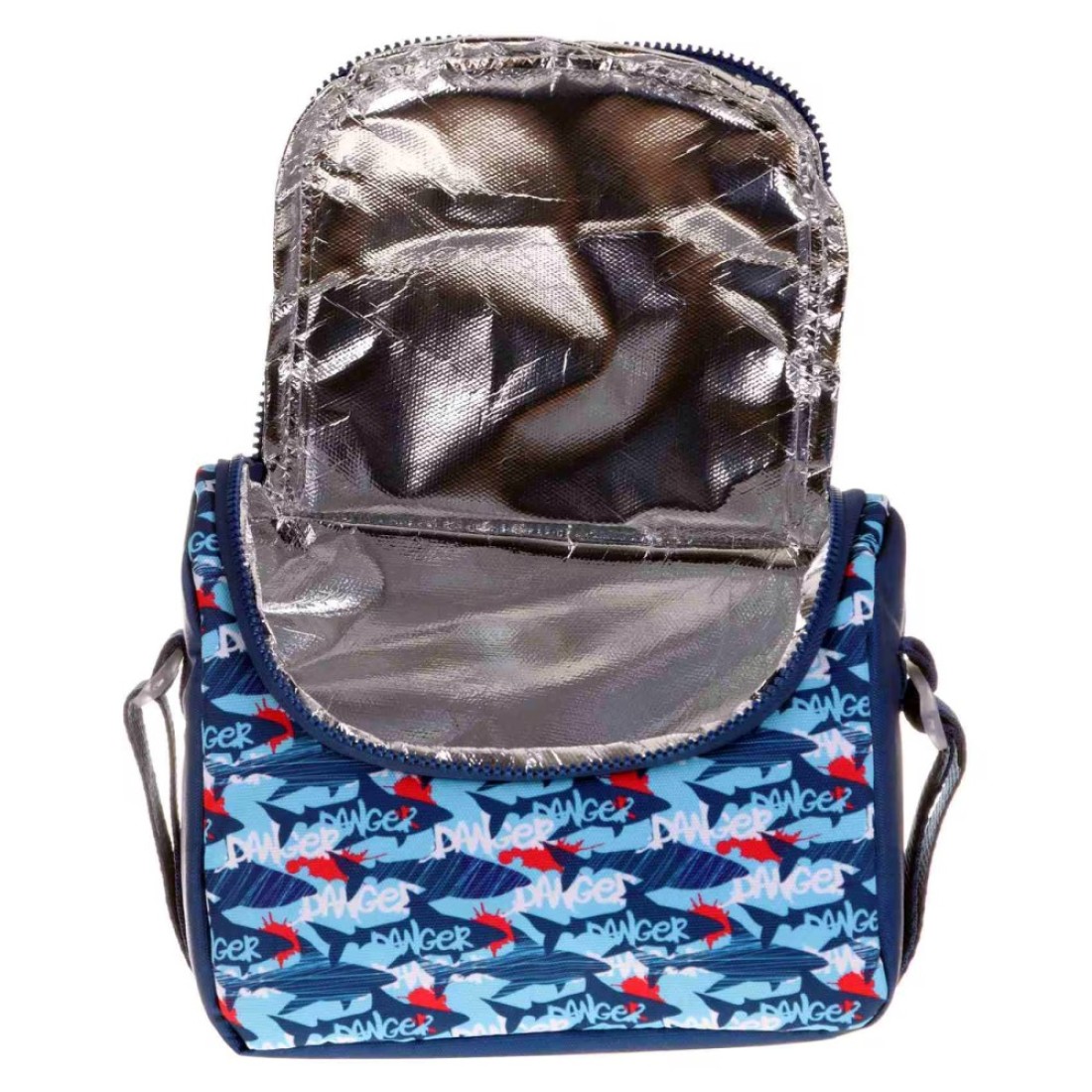 Kaukko Kids and Love Sweet Shark Printed Lunch Box Bag