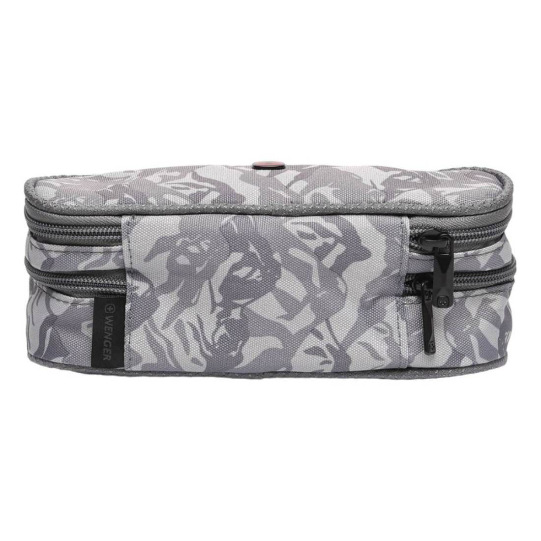 Wenger 2 Compartment Pencil Case Grey 23cm