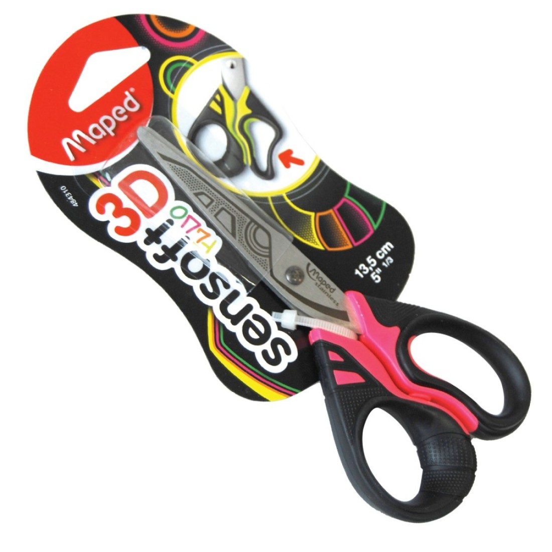 Maped 3D Sensoft Scissors Blister 4 Years and above 13.5cm