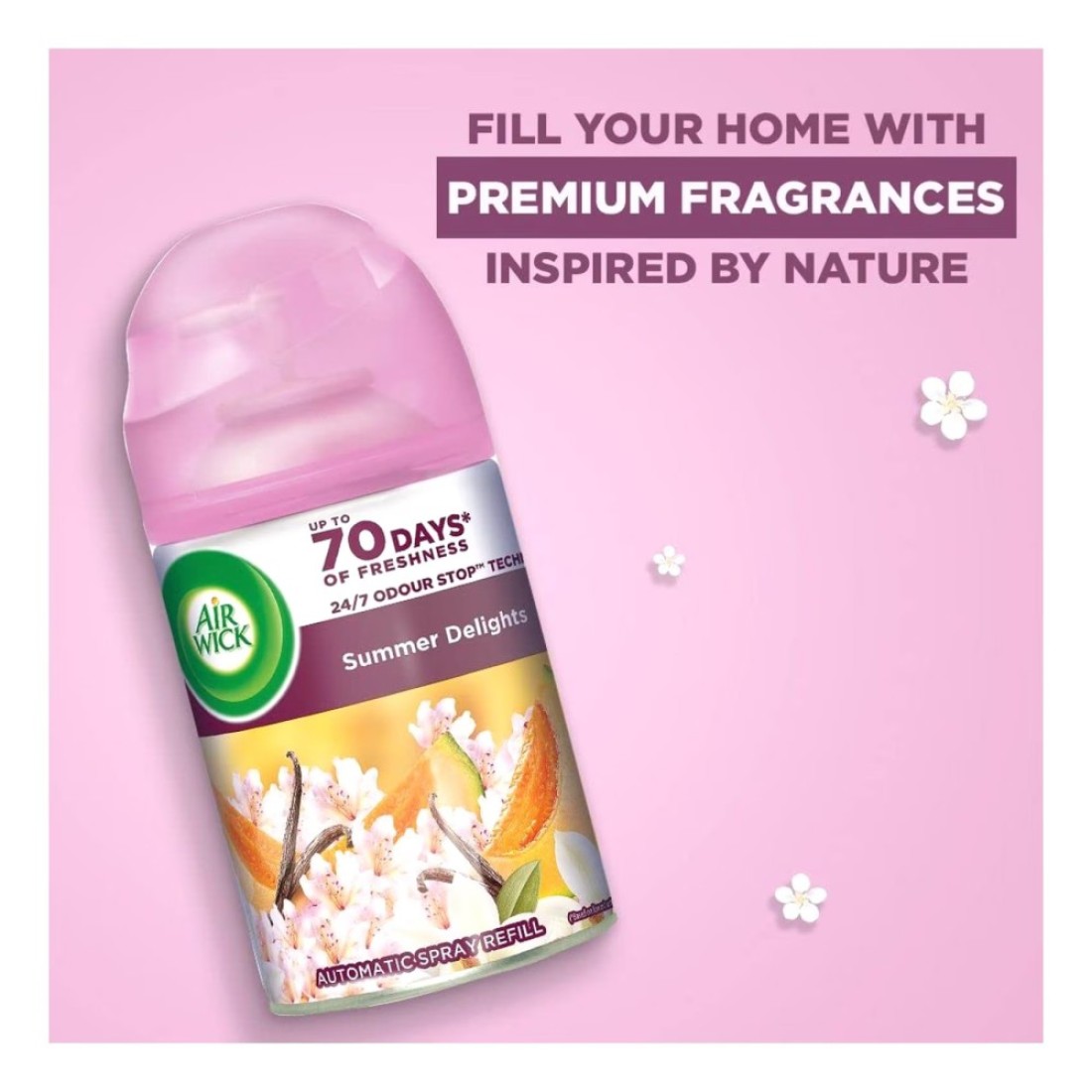Airwick Vanilla Freshmatic Automatic Air Freshener Refill 250ml Pack of 3