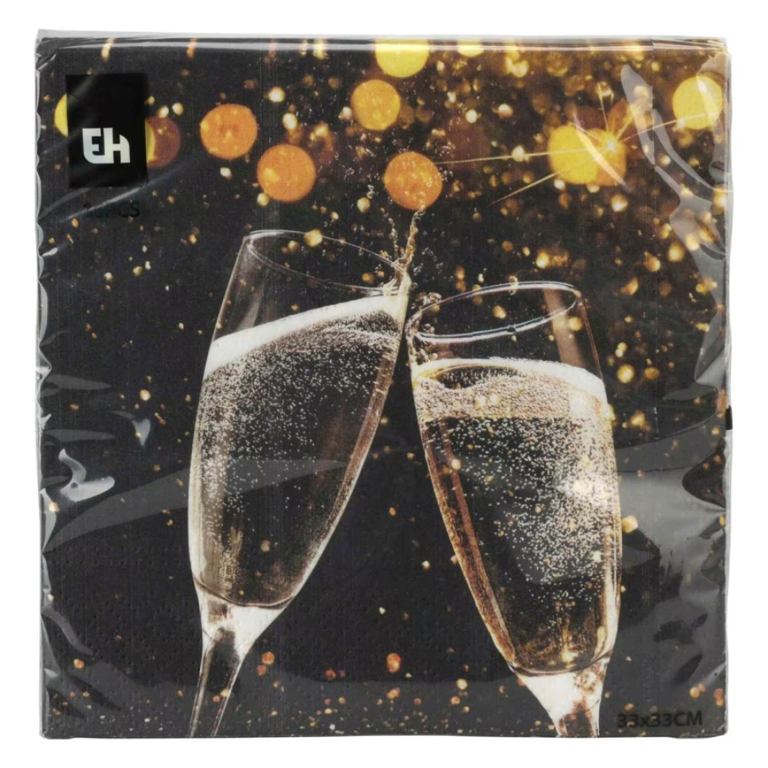EH Table Napkins 2 Assorted Print 33x33cm 16 PCS