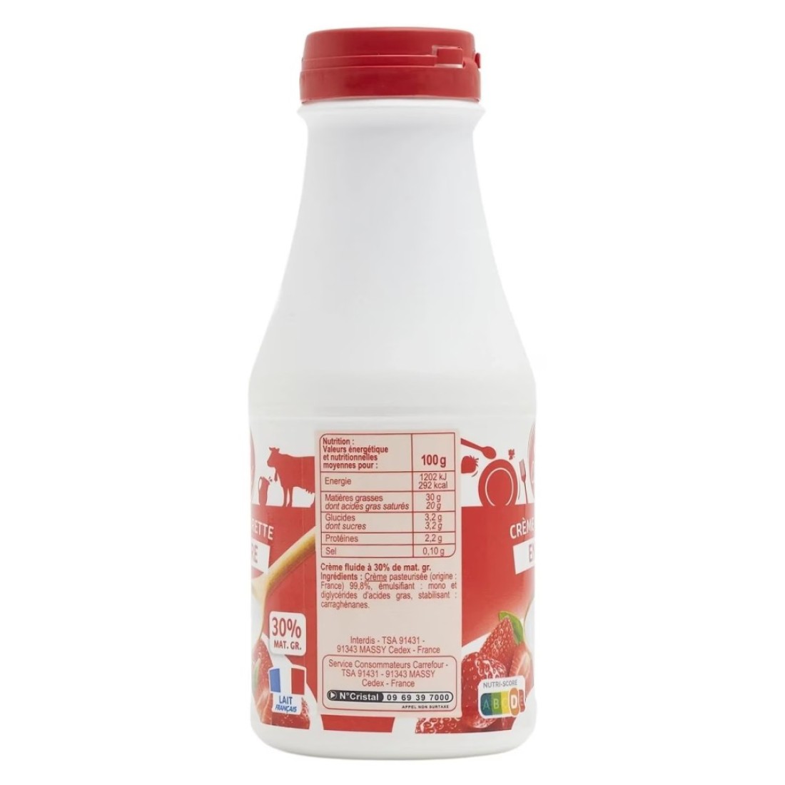 Carrefour Classic 30% Fat Liquid Cream 400ml