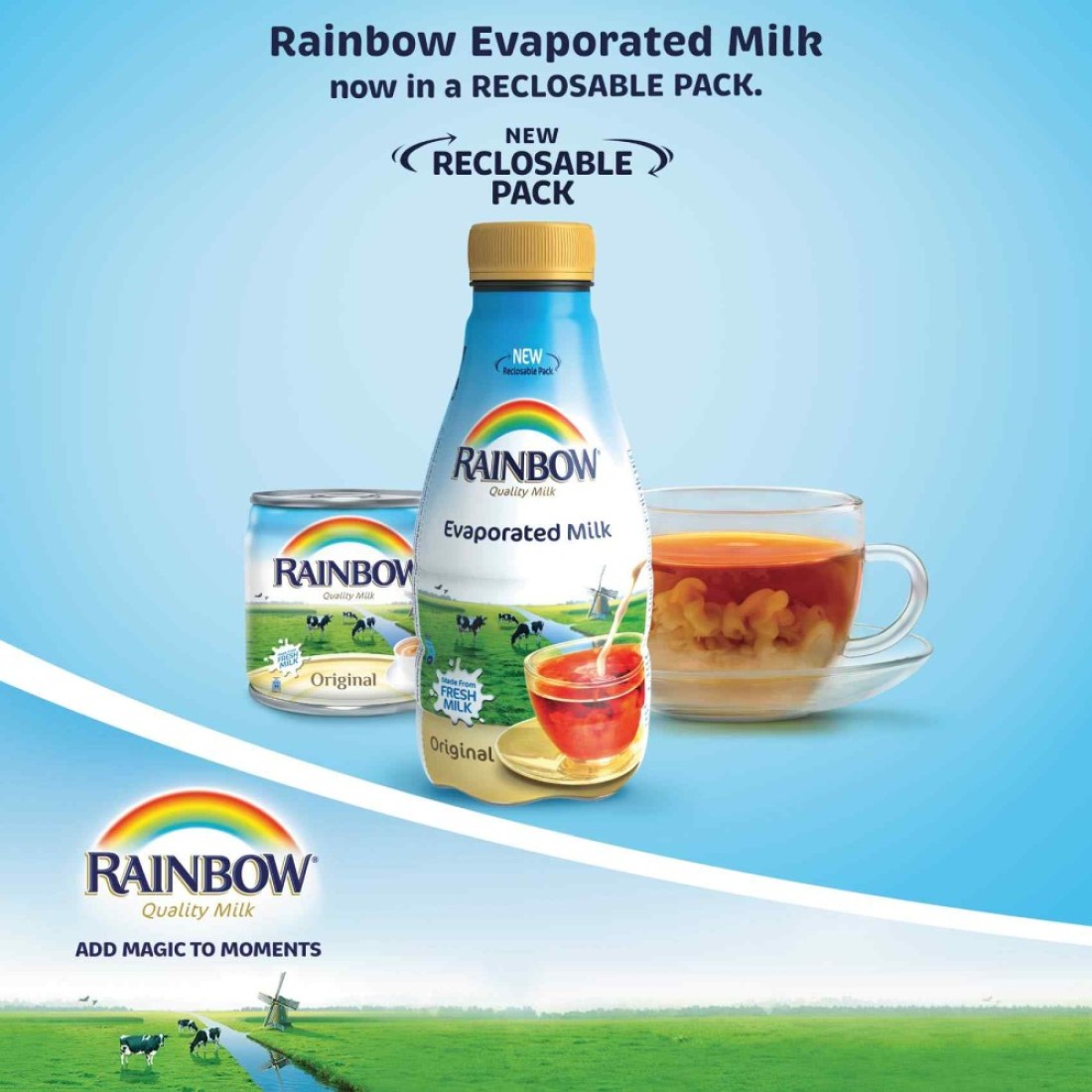Rainbow Evaporated Milk 270ml Pack of 24