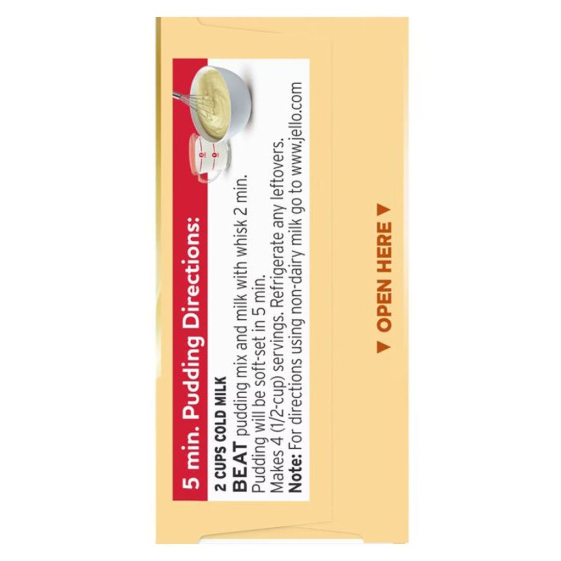 Jell-O Instant Vanilla Pudding And Pie Filling 96g