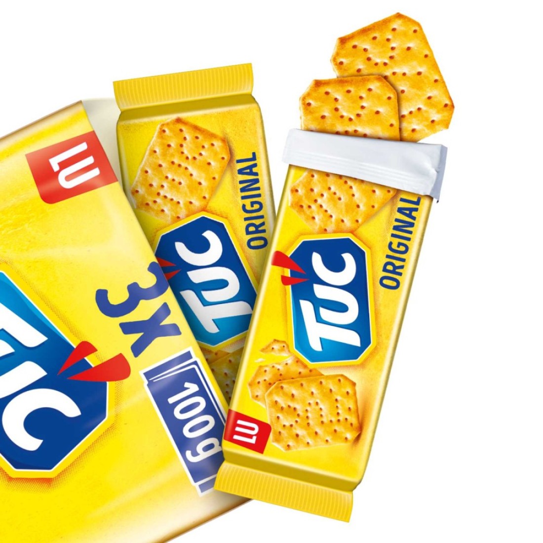 Tuc Original Snack Crackers, 100g Pack of 3
