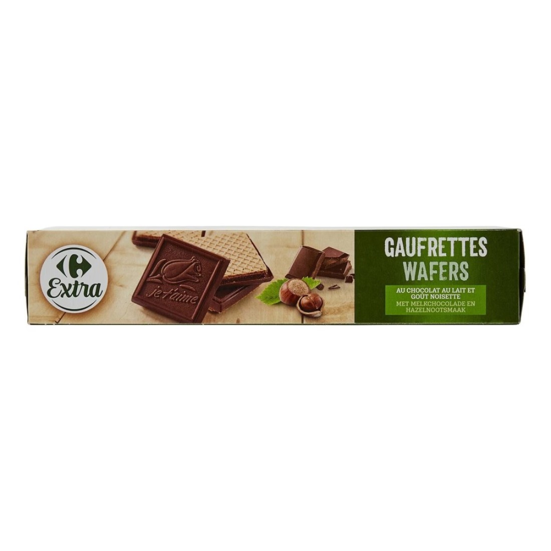 Carrefour Extra Milk Chocolate And Hazelnut Wafer Biscuits 175g