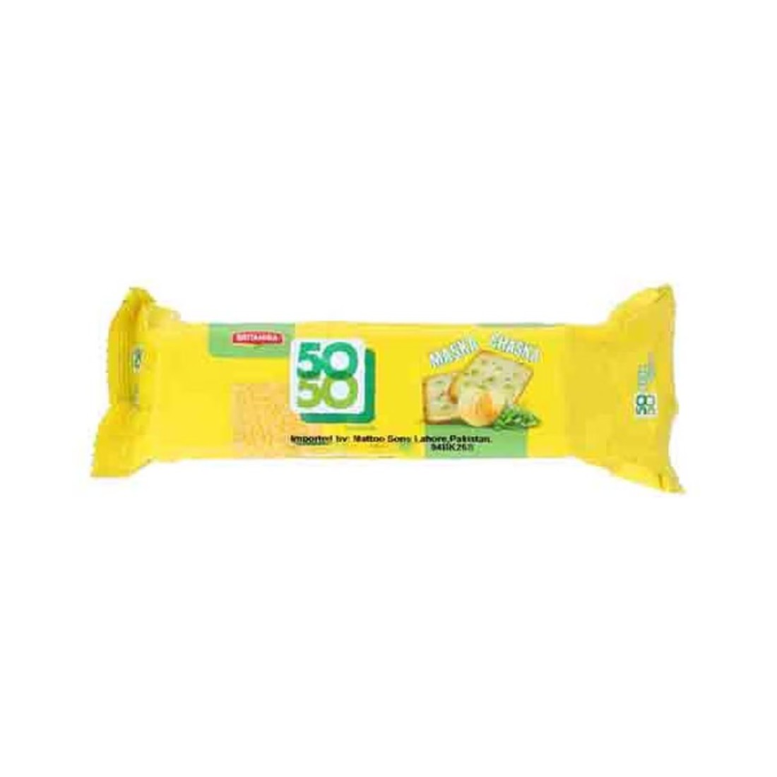 بريتانيا 50-50 ماسكا تشاسكا بسكويت مقرمش، 71 غرام حزمة من 6