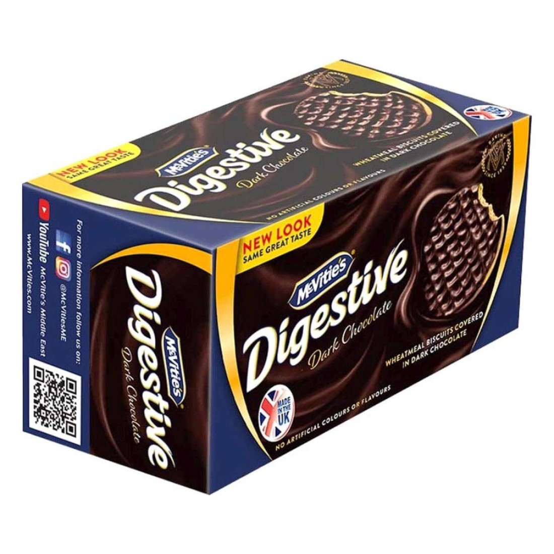 McVitie&#39;s Digestive Dark Chocolate Covered Wheatmeal Biscuits 200g Pack of 2