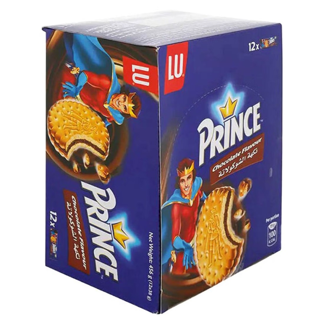 LU Prince Chocolate Flavour Cookies, 38g Pack of 12