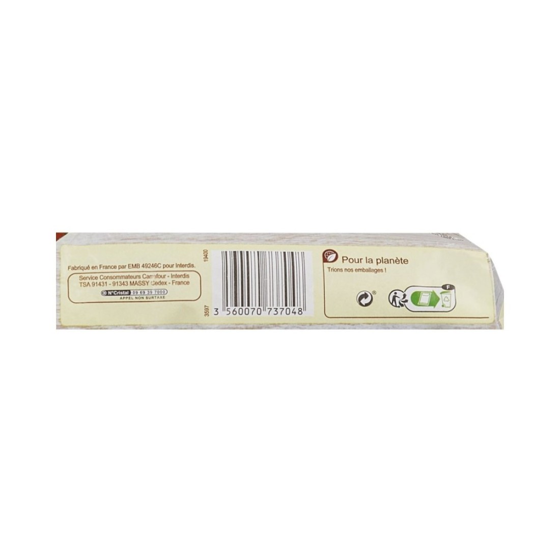 Carrefour Extra Whole Wheat Toasted Buns 400g