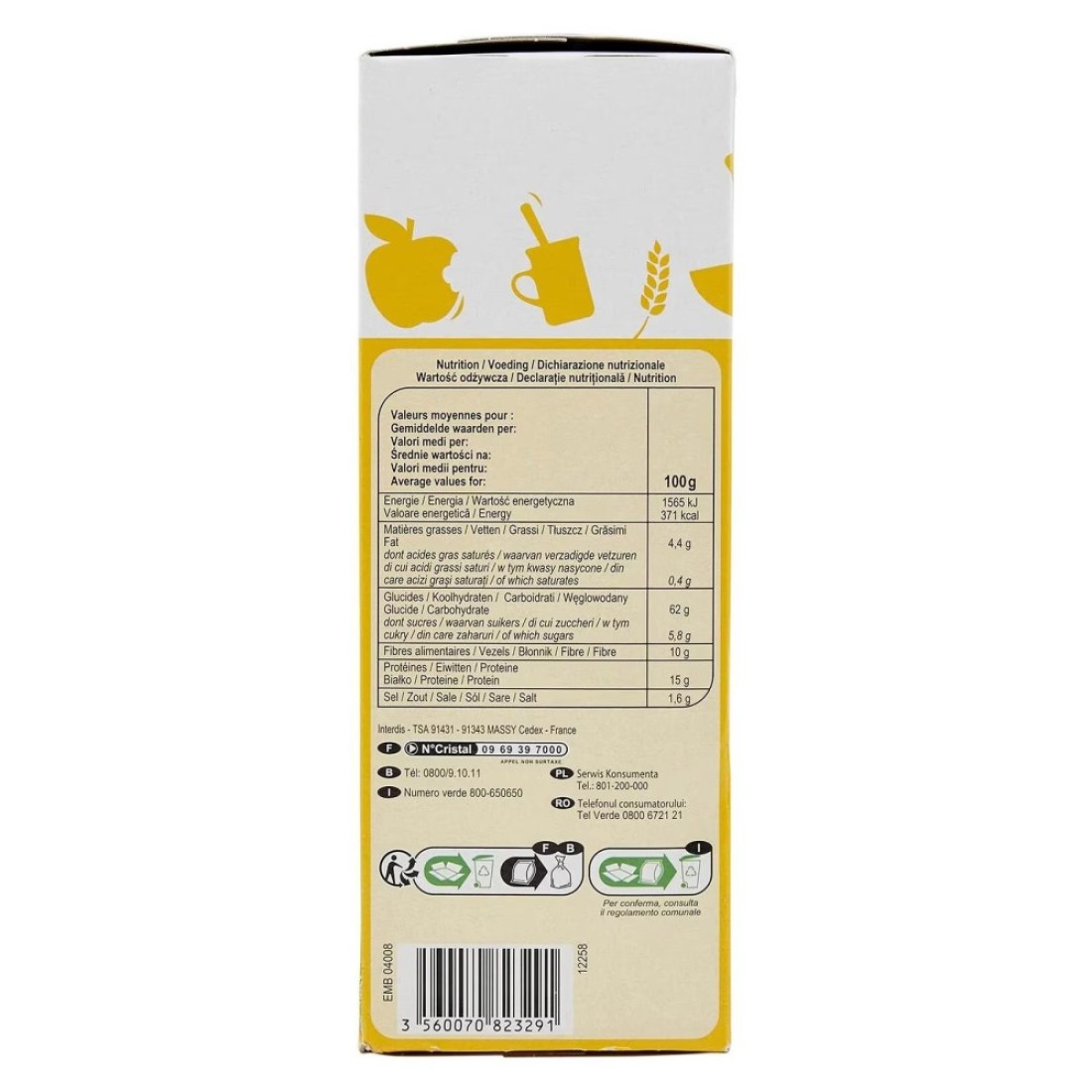 Carrefour Classic Whole Grain Toast 300g